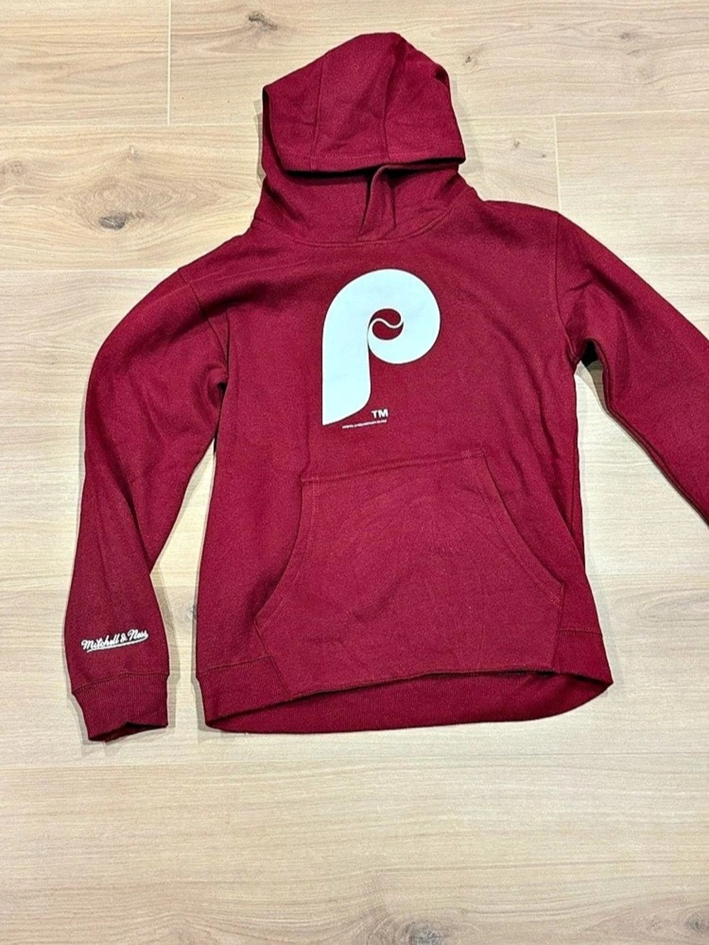 Michael & Ness Mitchell & Ness hoodie Pullover Hoodie in Red Size Medium